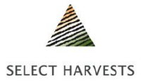 Logo di Select Harvests (SHV).