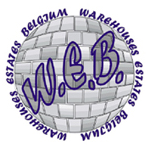 Logo di Warehouses Estates Belgium (WEB).