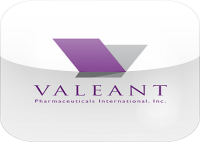 Logo di Valeant Pharma (VRX).